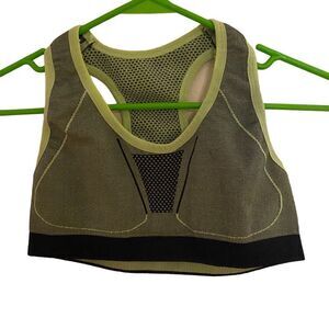 I Love Milan Sports Bras Small Athletic Sports Running green black